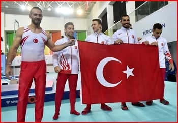 Artistik Cimnastik Şampiyonası`nda, Türkiye Avrupa ikincisi