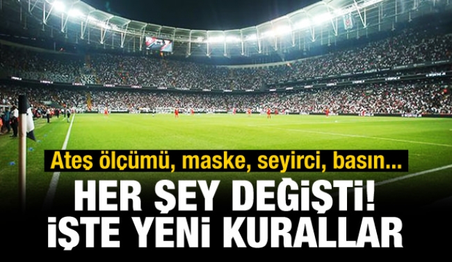 TFF, futbolun yeni kurallarını açıkladı!