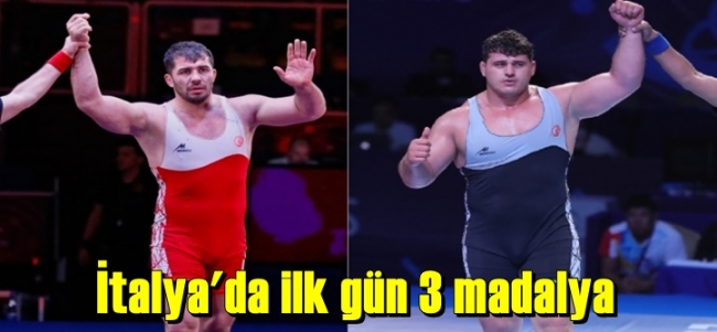 İtalya`da ilk gün 3 madalya