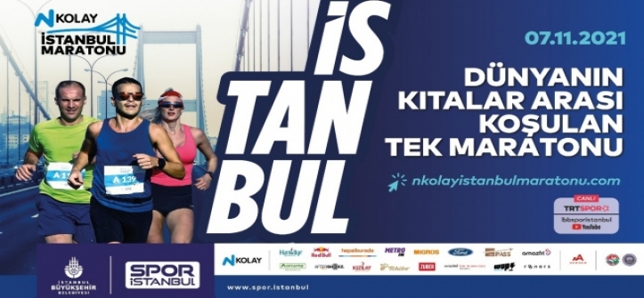 N Kolay 43. İstanbul Maratonu pazar koşulacak