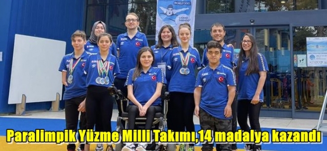 Paralimpik Yüzme Milli Takımı,14 madalya kazandı