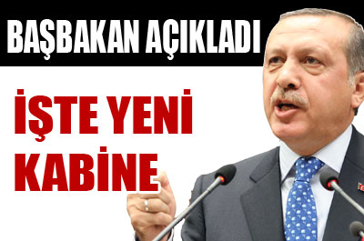 İşte yeni kabine