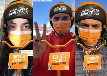 Turuncu Pedalşörler sanalda pedal çevirdi