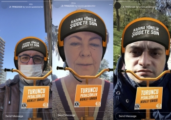 Turuncu Pedalşörler sanalda pedal çevirdi