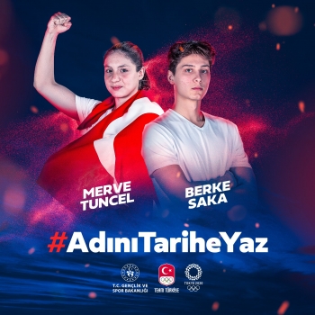  Merve Tuncel ve Berke Saka,Tokyo`da Türk bayrağını taşıyacak 