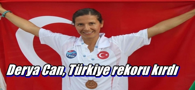 Derya Can, Türkiye rekoru kırdı
