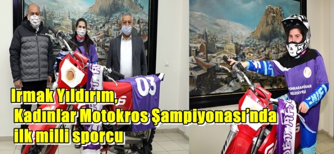  Irmak Yıldırım, Kadınlar Motokros Şampiyonası’nda ilk milli sporcu 