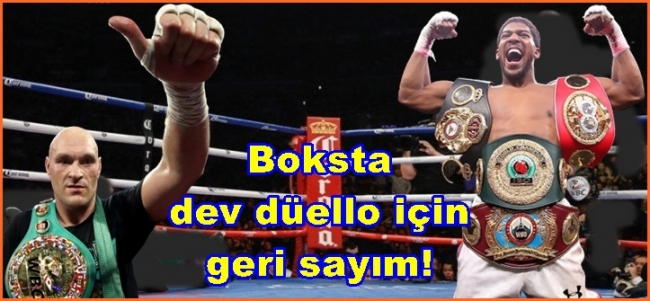  Anthony Joshua ile Tyson Fury ring de