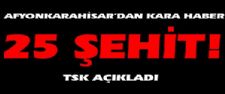 Afyonkarahisar´dan kara haber