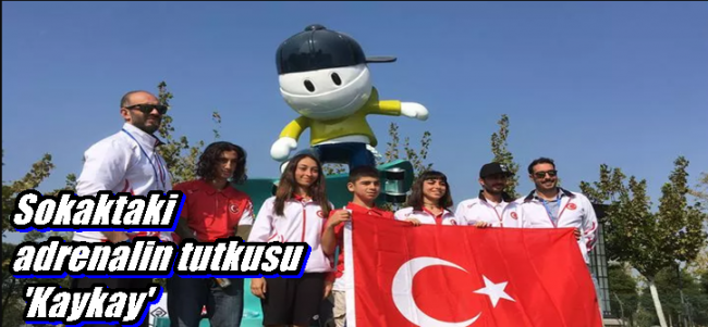  Sokaktaki adrenalin tutkusu `Kaykay`