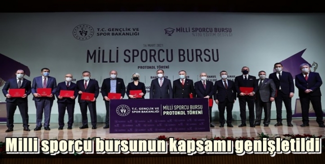 Milli sporcu bursunun kapsamı genişletildi