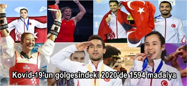  Milli sporculardan Kovid-19`un gölgesindeki 2020`de 1594 madalya